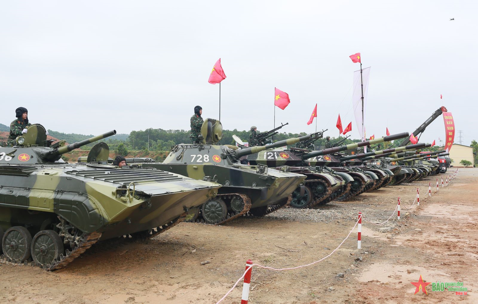 16 đội tuyển tham gia Hội thao Trung đội Tăng thiết giáp giỏi toàn quân năm 2024