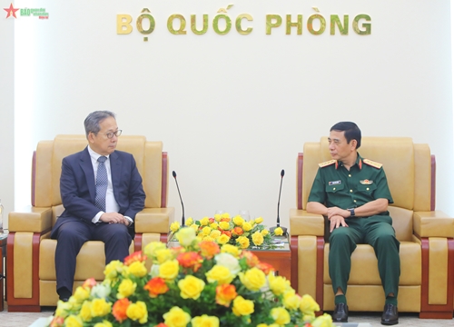 Đại tướng Phan Văn Giang tiếp Đại sứ Nhật Bản
