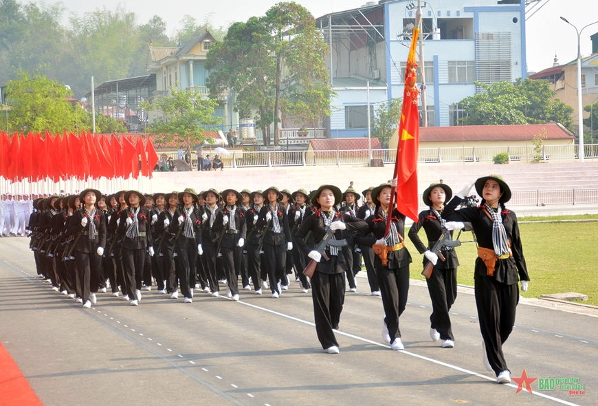 Bắt đầu hợp luyện các lực lượng tham gia diễu binh, diễu hành kỷ niệm 70 năm Chiến thắng Điện Biên Phủ tại Điện Biên