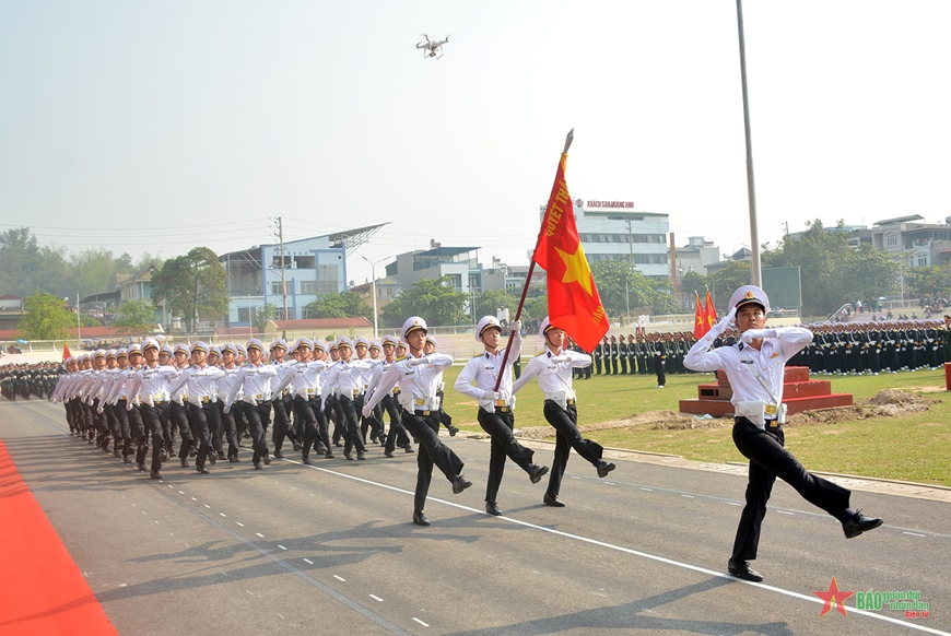 Bắt đầu hợp luyện các lực lượng tham gia diễu binh, diễu hành kỷ niệm 70 năm Chiến thắng Điện Biên Phủ tại Điện Biên