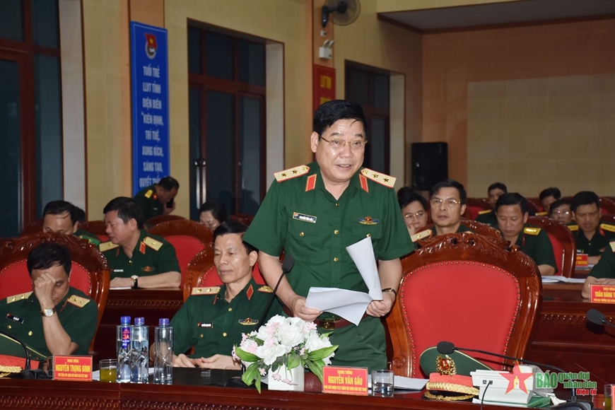 Thượng tướng Nguyễn Tân Cương kiểm tra công tác triển khai kế hoạch sẵn sàng chiến đấu, bảo vệ Lễ kỷ niệm 70 năm Chiến thắng Điện Biên Phủ