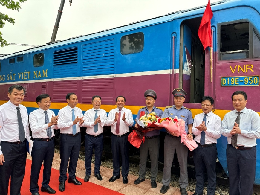 Khai trương đoàn tàu tham gia liên vận quốc tế từ ga Cao Xá (Hải Dương)