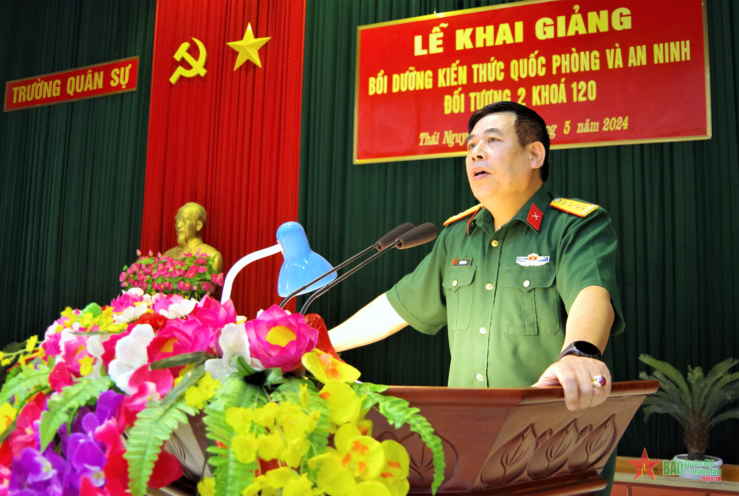 Trường Quân sự Quân khu 1 khai giảng lớp bồi dưỡng kiến thức quốc phòng và an ninh đối tượng 2