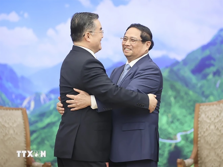 Thủ tướng Phạm Minh Chính tiếp Phó ủy viên trưởng Nhân đại toàn quốc Trung Quốc