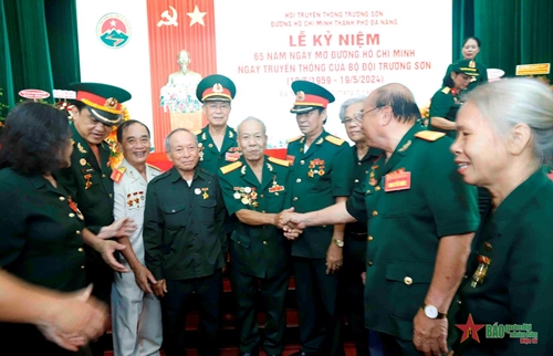Đà Nẵng: Mít tinh kỷ niệm 65 năm Ngày truyền thống Bộ đội Trường Sơn 