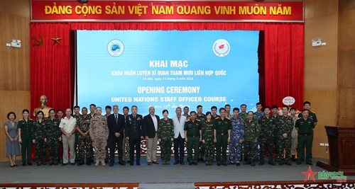 GPOI hỗ trợ Việt Nam tổ chức khóa huấn luyện sĩ quan tham mưu Liên hợp quốc