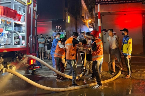 Hà Nội: Cháy nhà trọ ở Trung Kính (Cầu Giấy), nhiều người thương vong
