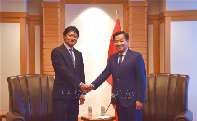 Phó thủ tướng Lê Minh Khái tiếp các đối tác Nhật Bản