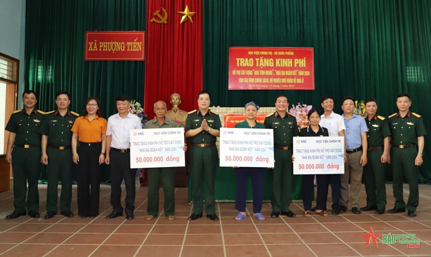 Học viện Chính trị khánh thành “Nhà đại đoàn kết” tại Thái Nguyên