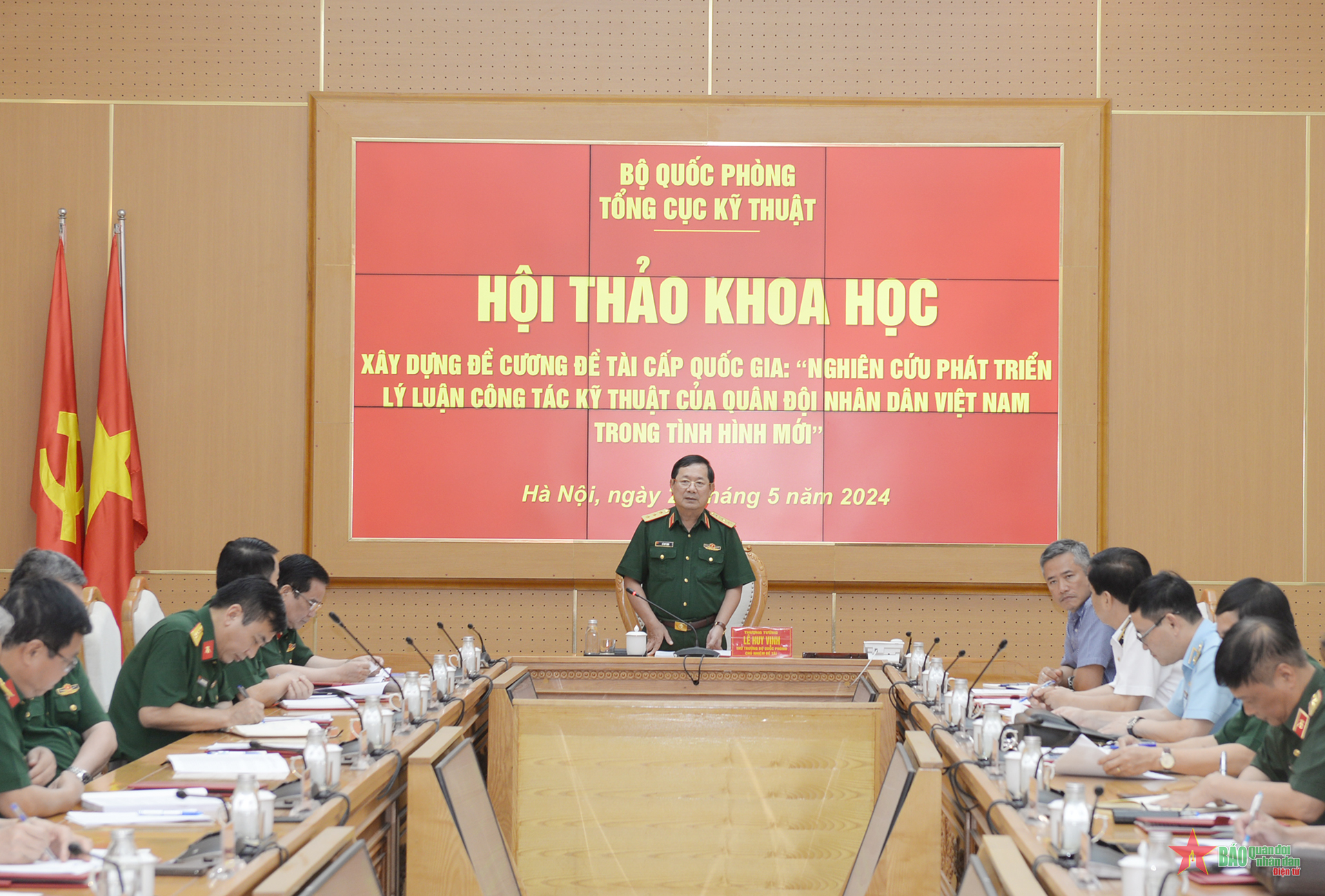 Thượng tướng Lê Huy Vịnh: Phát triển lý luận công tác kỹ thuật Quân đội là yêu cầu cấp thiết