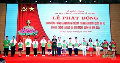 Gallery - 	Ủy ban Dân số, Gia đình và Trẻ em Bộ Quốc phòng tổ chức Lễ phát động