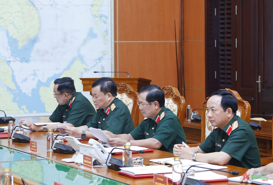 View - 	Đại tướng Phan Văn Giang chủ trì Hội nghị lãnh đạo Bộ Quốc phòng tháng