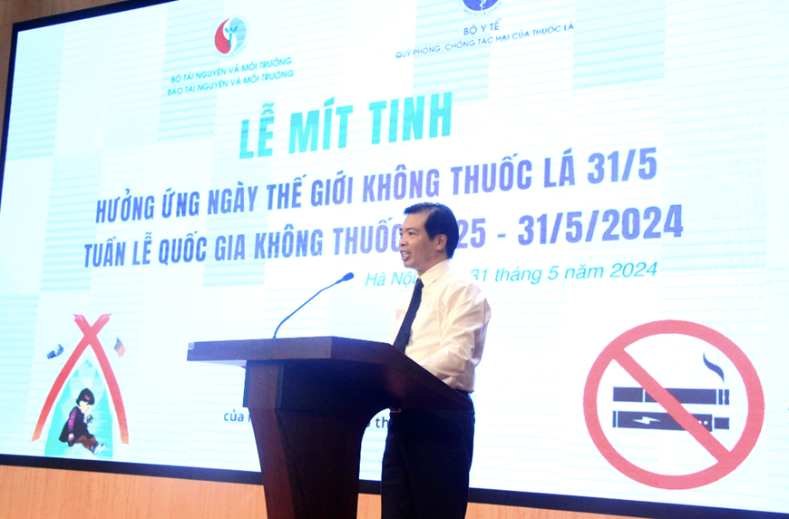 Mít tinh hưởng ứng Ngày Thế giới không thuốc lá 31-5