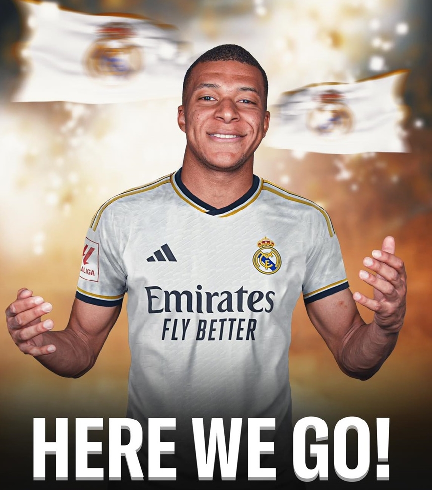 Real Madrid hoàn tất chiêu mộ Mbappe