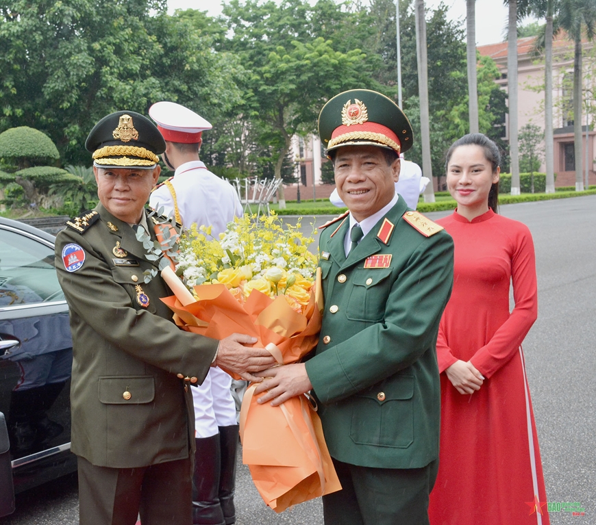 Triển khai toàn diện, thực chất hợp tác quân sự, quốc phòng song phương Việt Nam - Campuchia