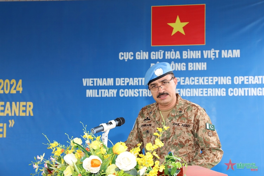 Đội Công binh Việt Nam chung tay vì một Abyei xanh, sạch hơn