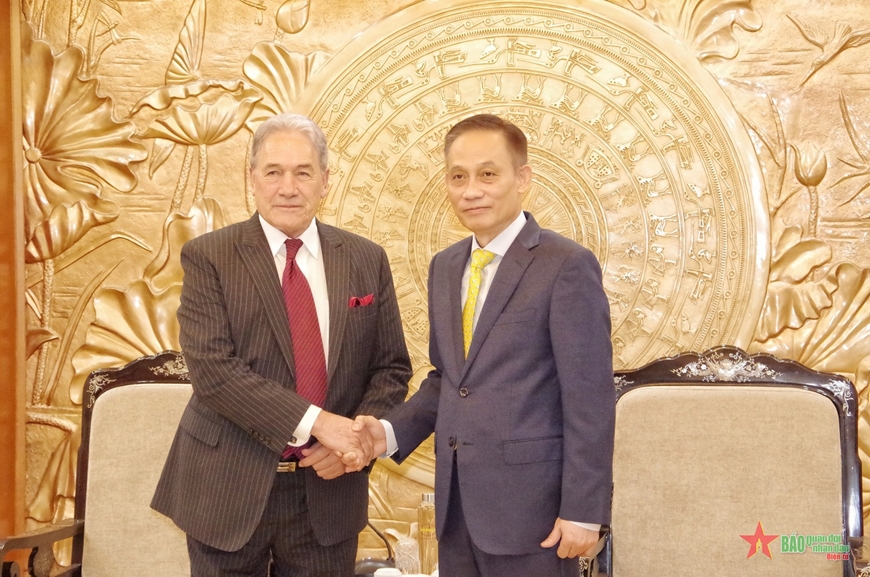 Trưởng Ban Đối ngoại Trung ương Lê Hoài Trung tiếp Phó thủ tướng, Bộ trưởng Ngoại giao New Zealand