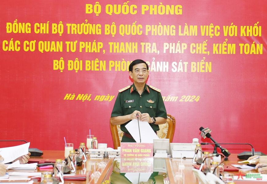 Đại tướng Phan Văn Giang: Tuyệt đối không để xảy ra tiêu cực, tham nhũng, sách nhiễu cơ quan, đơn vị