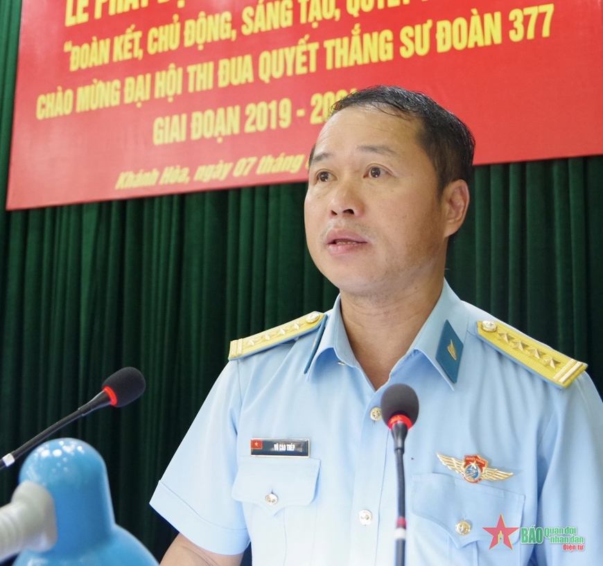 Sư đoàn 377 phát động đợt thi đua “Đoàn kết, chủ động, sáng tạo, quyết thắng”