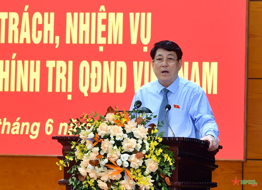 Thường trực Ban Bí thư Lương Cường: Tập thể Ban Chủ nhiệm Tổng cục Chính trị QĐND Việt Nam tiếp tục phát huy truyền thống, hoàn thành xuất sắc mọi nhiệm vụ được giao