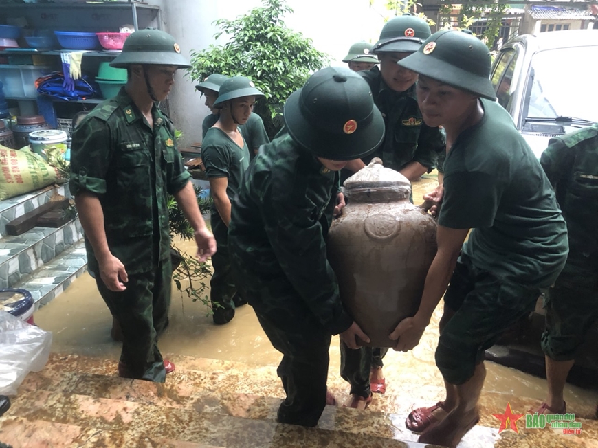 View - 	Bộ đội Biên phòng tỉnh Hà Giang khẩn trương khắc phục hậu quả mưa lũ