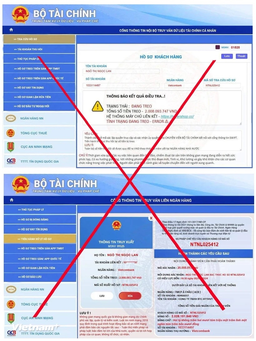 Khuyến cáo tình trạng giả mạo văn bản, con dấu và website của Bộ Tài chính