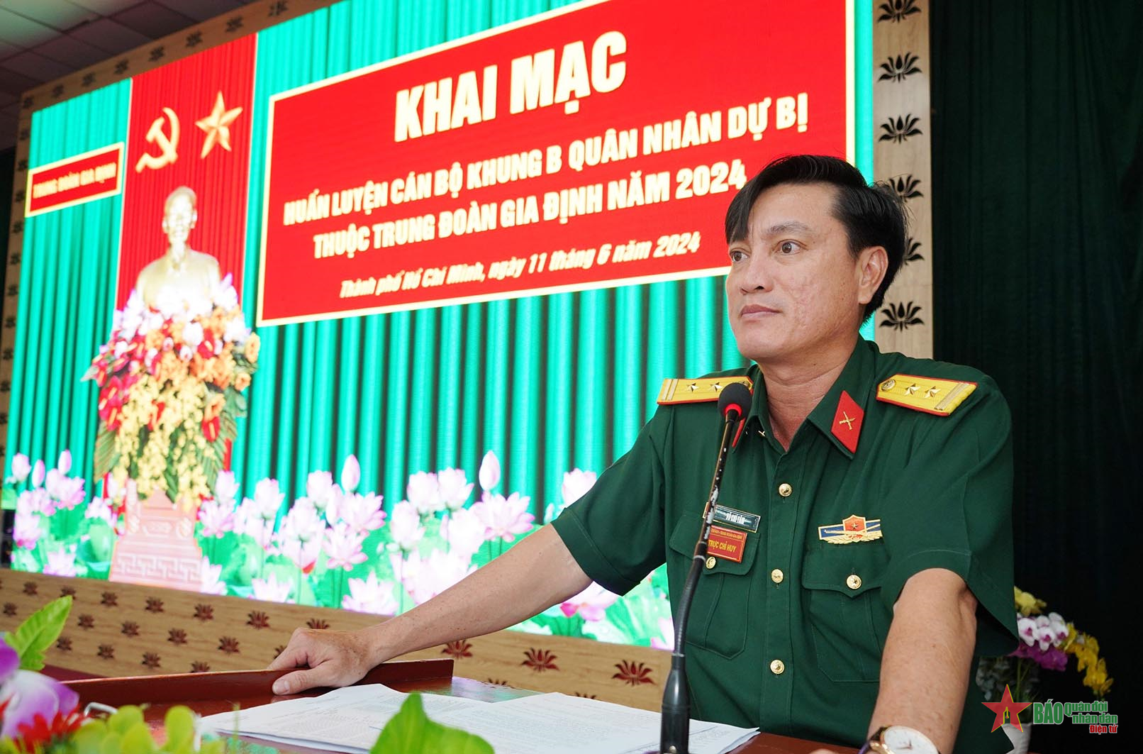 Trung đoàn Gia Định (Bộ tư lệnh TP Hồ Chí Minh) khai mạc huấn luyện quân nhân dự bị 