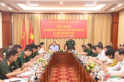 Gallery - 	Đảng ủy Quân sự tỉnh Quảng Ninh ra nghị quyết lãnh đạo
