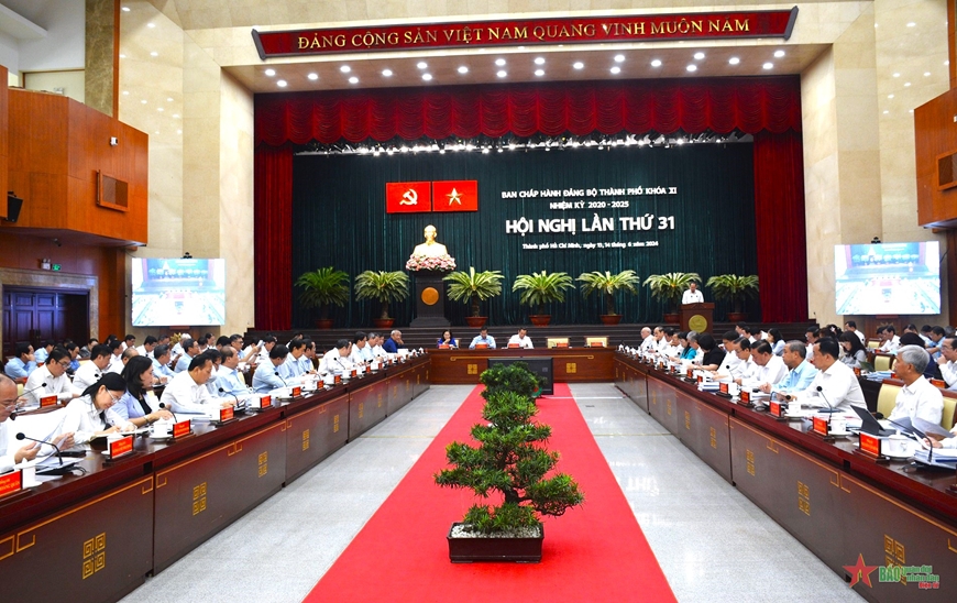 Khai mạc Hội nghị lần thứ 31 Ban Chấp h&agrave;nh Đảng bộ TP Hồ Ch&iacute; Minh kh&oacute;a XI