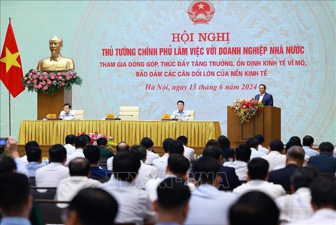 Thủ tướng Phạm Minh Chính làm việc với doanh nghiệp Nhà nước