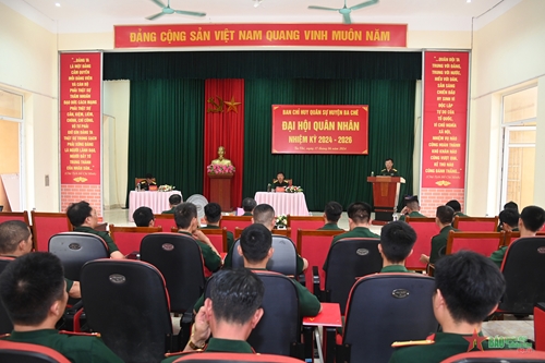 Quảng Ninh: Ban CHQS huyện Ba Chẽ tổ chức thành công Đại hội quân nhân nhiệm kỳ 2024-2026