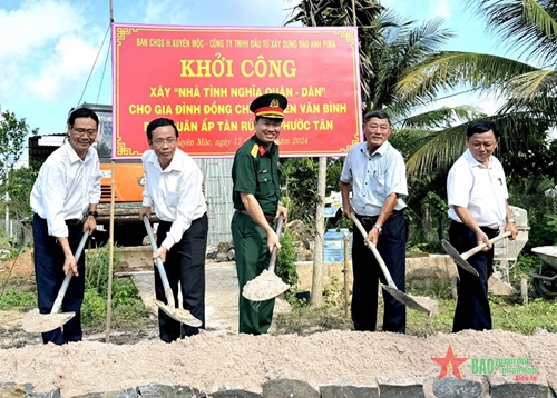 Ban CHQS huyện Xuyên Mộc khởi công xây dựng 