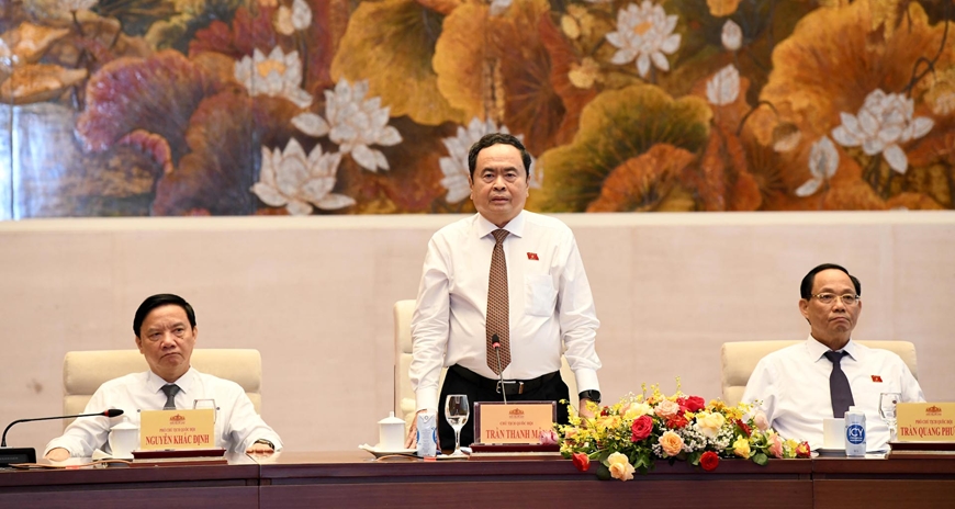 Chủ tịch Quốc hội Trần Thanh Mẫn gặp mặt lãnh đạo các cơ quan báo chí