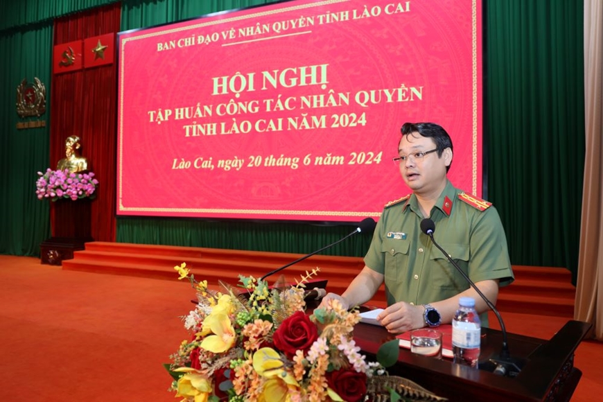 Hội nghị tập huấn công tác nhân quyền tỉnh Lào Cai năm 2024