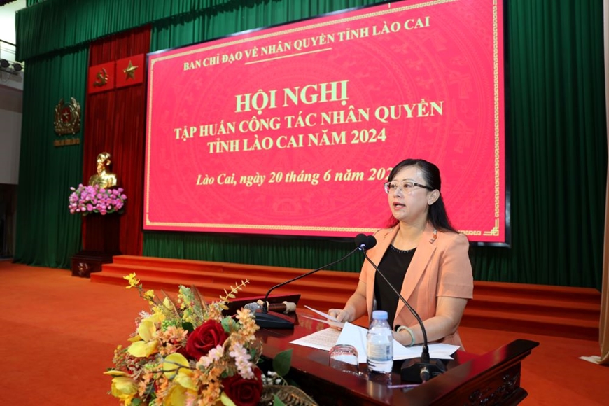 Hội nghị tập huấn công tác nhân quyền tỉnh Lào Cai năm 2024