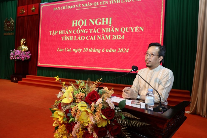 Hội nghị tập huấn công tác nhân quyền tỉnh Lào Cai năm 2024