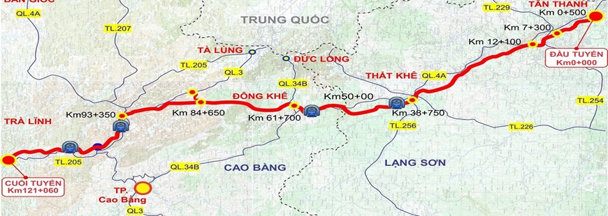 Mở cửa hầm phải phía Tây hầm số 2 cao tốc Đồng Đăng - Trà Lĩnh