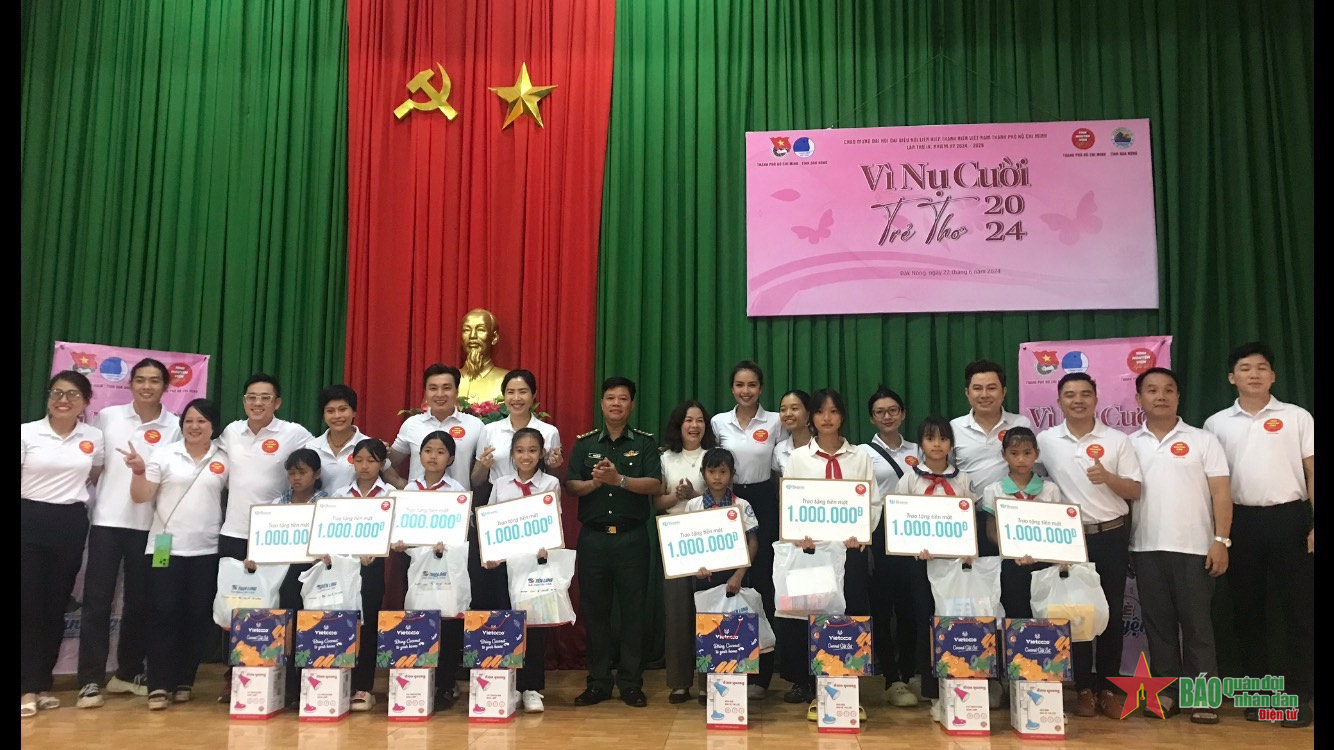 Bộ Chỉ huy Bộ đội Biên phòng tỉnh Đắk Nông phối hợp tổ chức Chương trình “Vì nụ cười trẻ thơ năm 2024