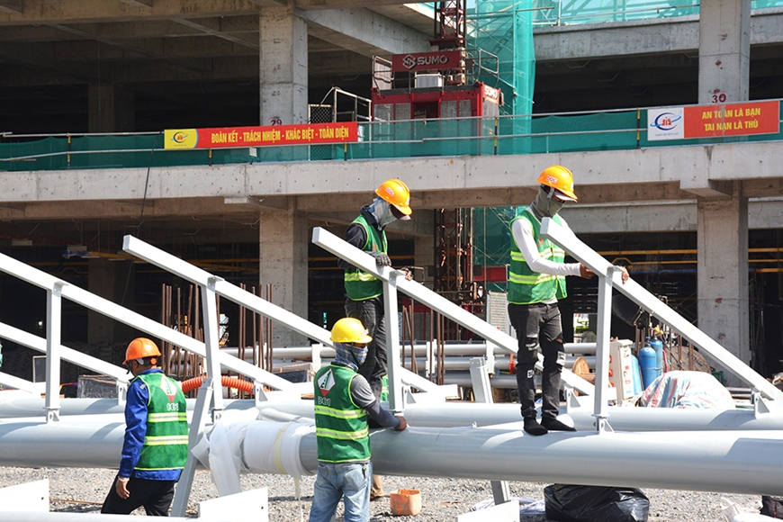 Bứt phá trên công trường nhà ga T3-sân bay Tân Sơn Nhất