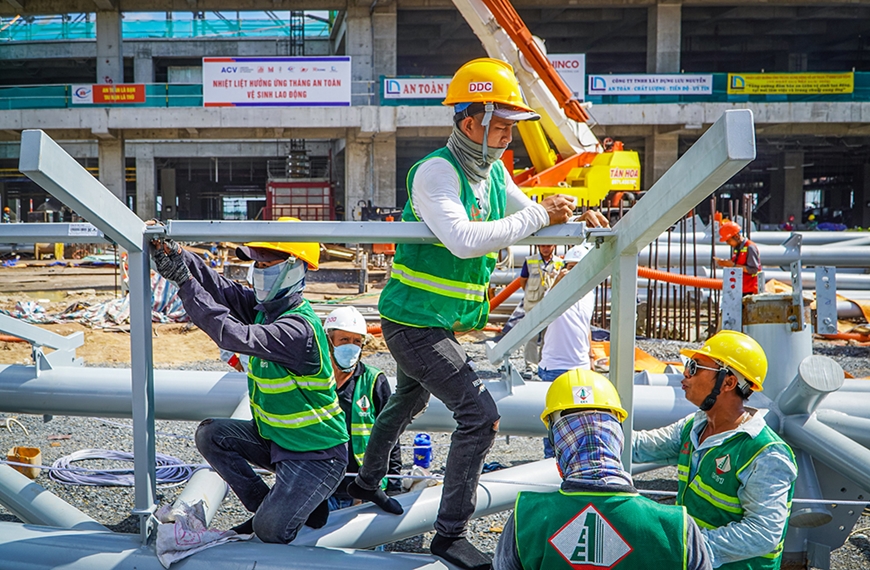 Bứt phá trên công trường nhà ga T3-sân bay Tân Sơn Nhất