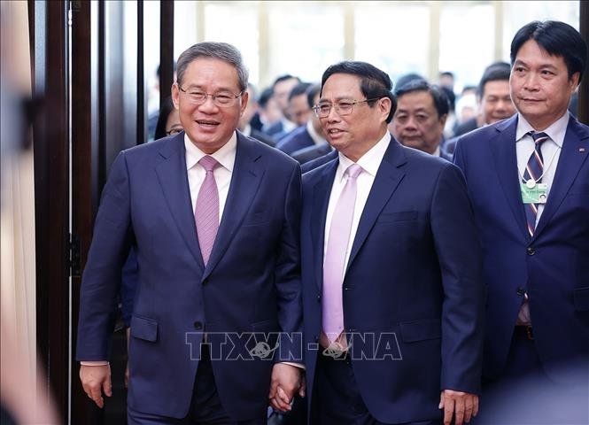 Thủ tướng Phạm Minh Chính hội đàm với Thủ tướng Quốc vụ viện Trung Quốc Lý Cường
