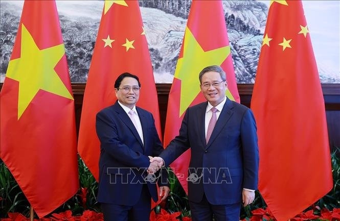 Thủ tướng Phạm Minh Chính hội đàm với Thủ tướng Quốc vụ viện Trung Quốc Lý Cường