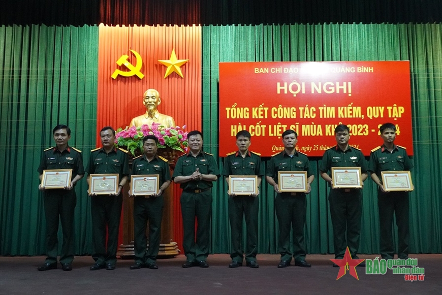 Quảng Bình: Tổng kết công tác tìm kiếm, quy tập hài cốt liệt sĩ mùa khô 2023-2024