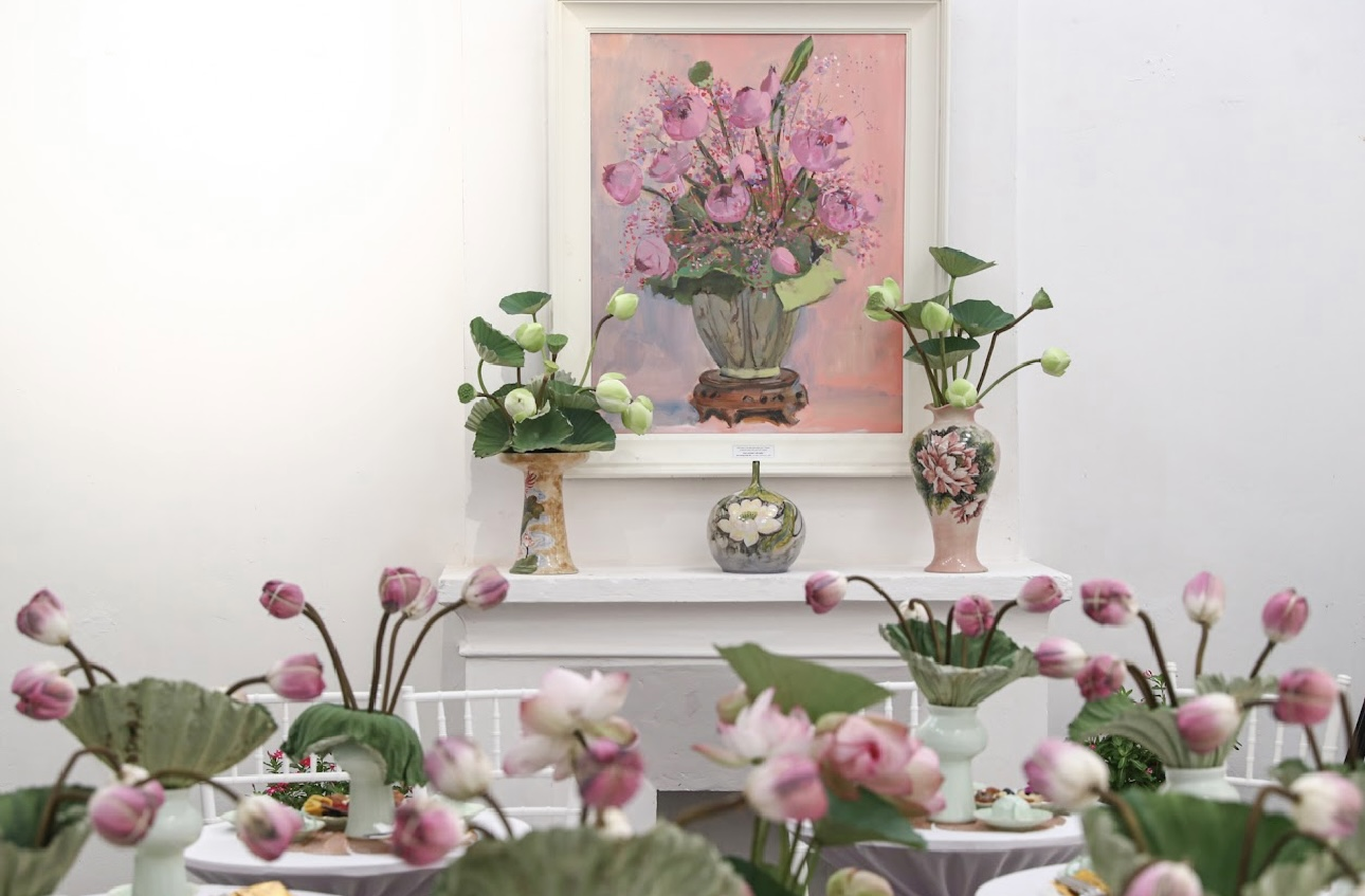 Giới thiệu 18 tác phẩm hội họa chủ đề hoa sen