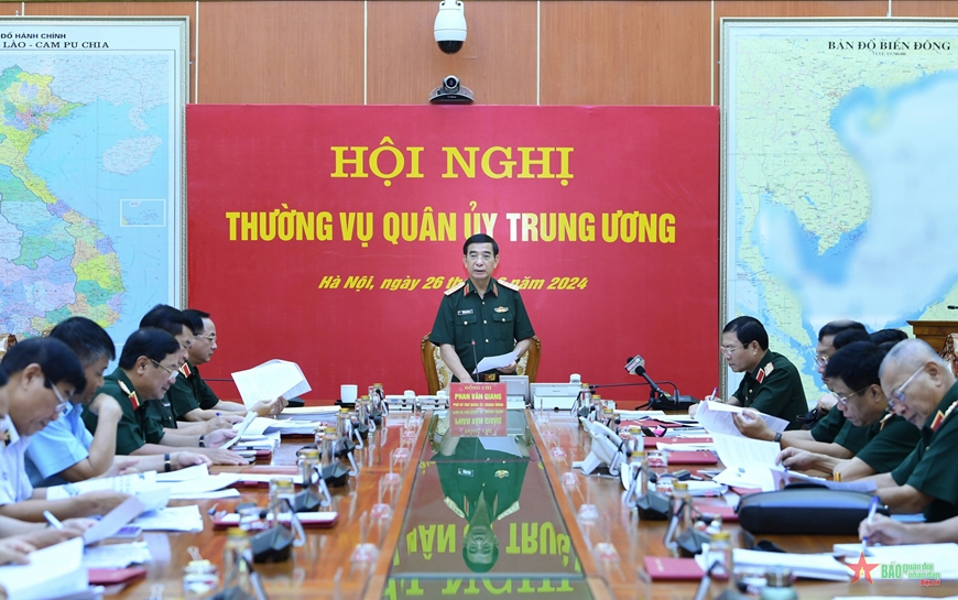 Đại tướng Phan Văn Giang chủ trì Hội nghị Thường vụ Quân ủy Trung ương​