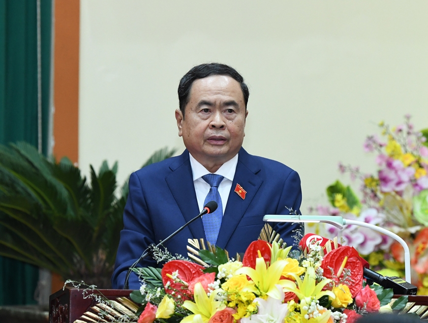 Chủ tịch Quốc hội Trần Thanh Mẫn thăm, làm việc với Quân khu 9