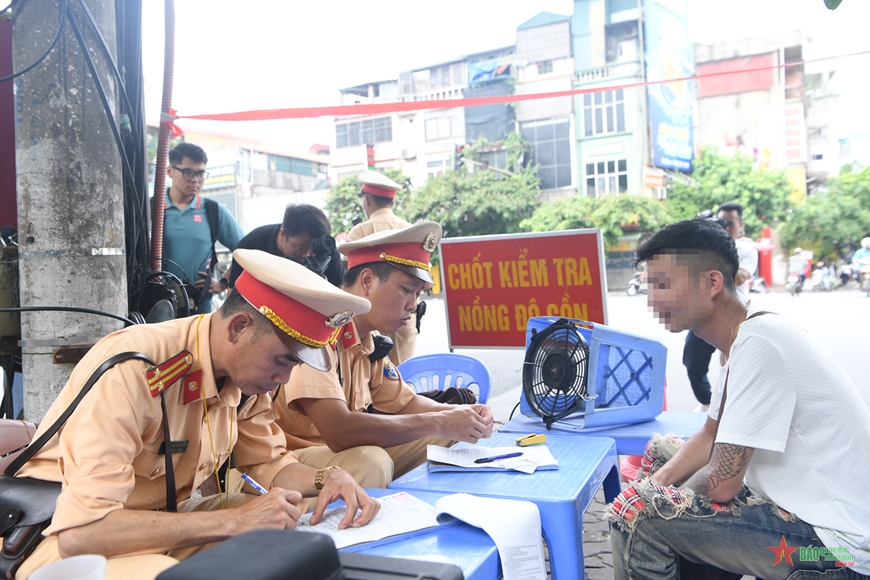 Hà Nội: Tăng cường xử lý các trường hợp vi phạm về nồng độ cồn