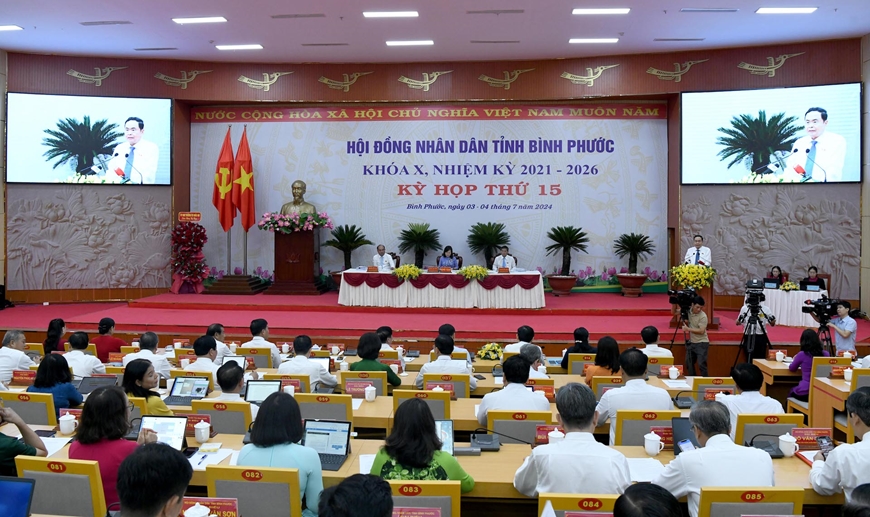 Chủ tịch Quốc hội Trần Thanh Mẫn dự khai mạc Kỳ họp thứ 15, Hội đồng nhân dân tỉnh Bình Phước