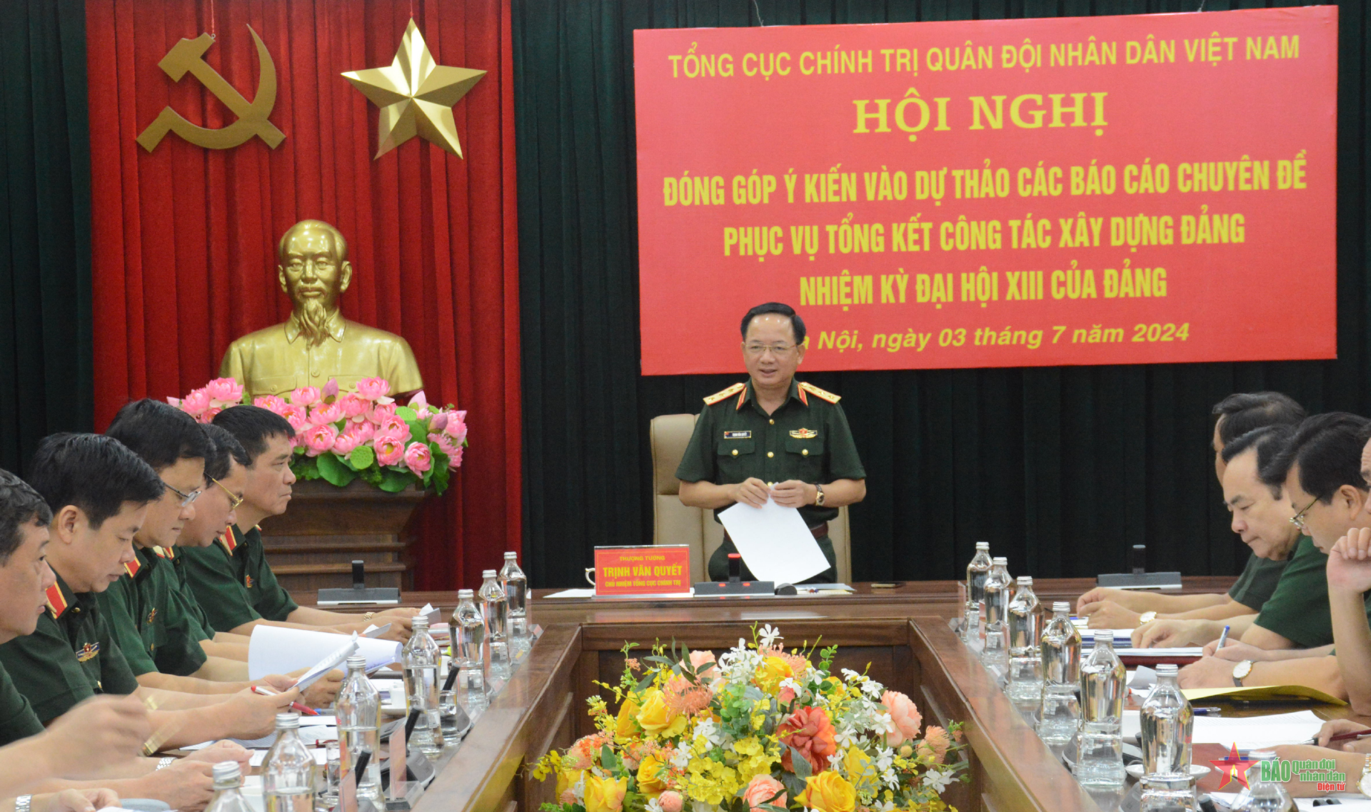 Góp ý vào dự thảo các báo cáo chuyên đề phục vụ tổng kết công tác xây dựng Đảng nhiệm kỳ Đại hội XIII của Đảng