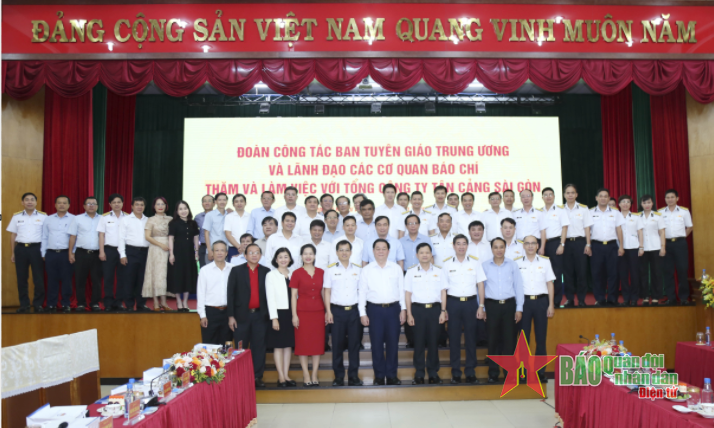 Đoàn công tác Ban Tuyên giáo Trung ương thăm và làm việc tại Tổng công ty Tân Cảng Sài Gòn